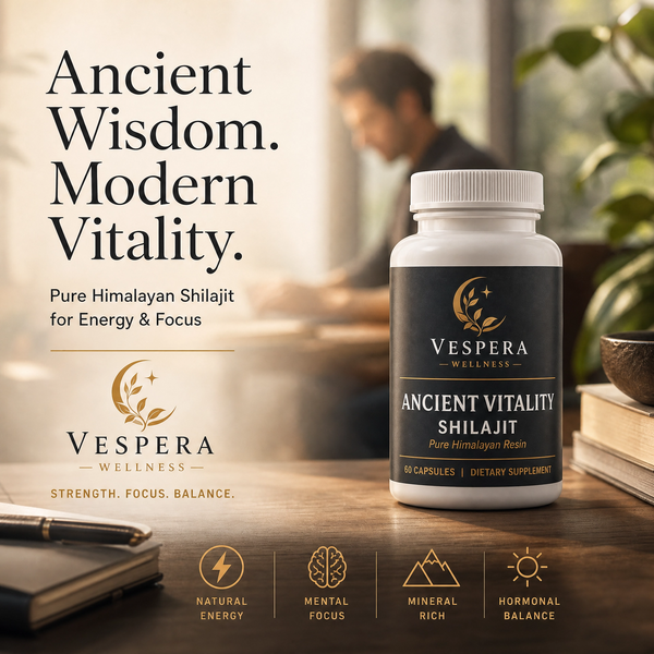 Vespera Ancient Vitality β Shilajit + Vitamin B6 - 60 Capsules
