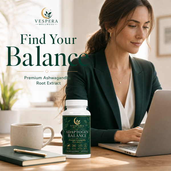 Vespera Adaptogen Balance - Ashwagandha - 180 Capsules