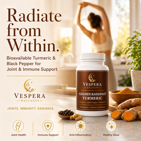 Vespera Turmeric &amp; Black Pepper Complex - 60 Capsules